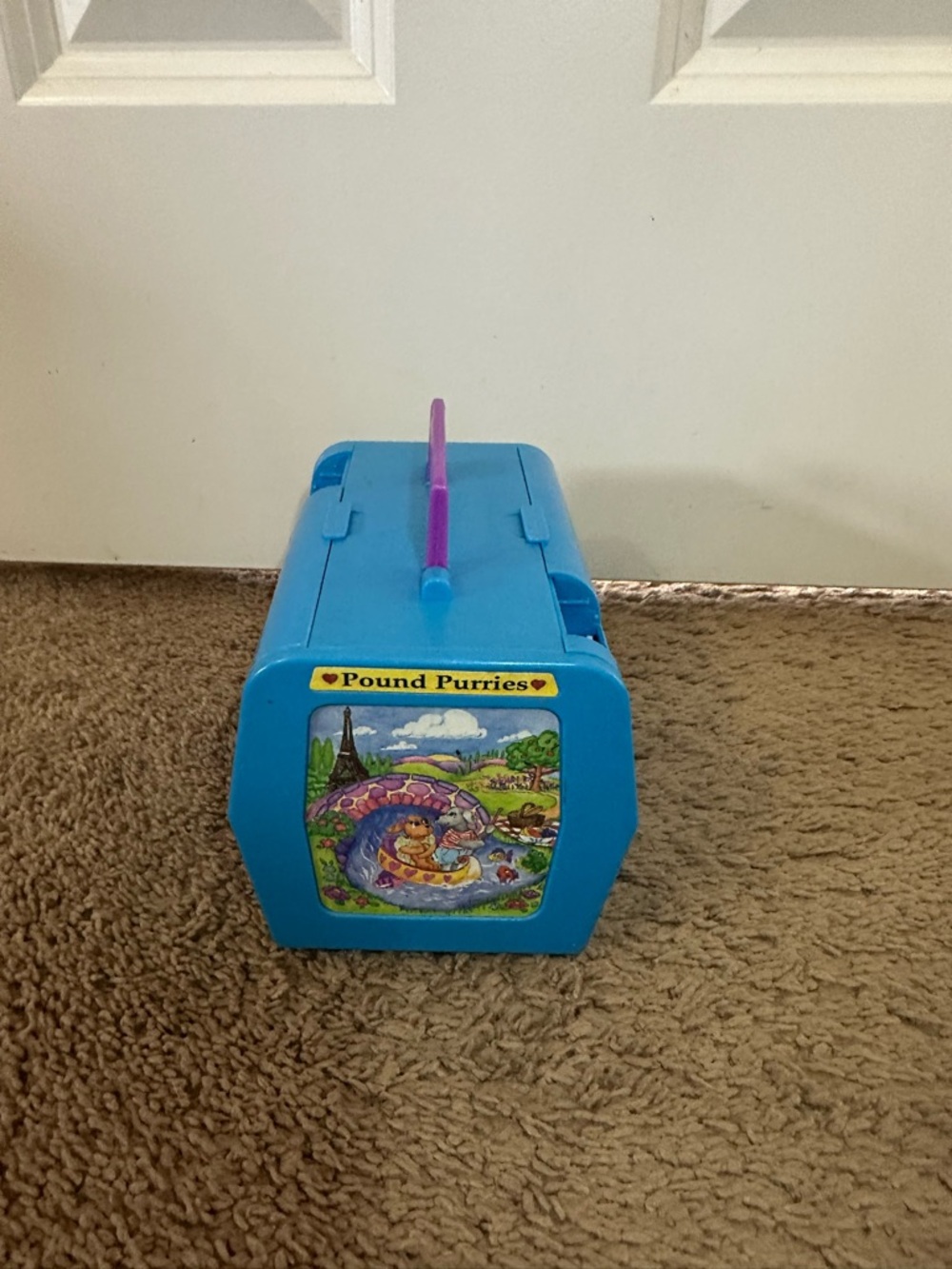 Vintage 1995 Pound Puppies & Purries Wedding Playset Carrier Honeymoon Paris